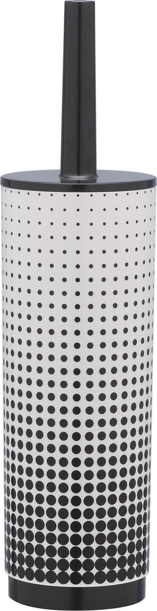 Sealskin speckles toiletborstel met houder vrijstaand - zwart