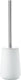 Zone denmark nova toiletborstel met houder - wc borstel vrijstaand - toilet badkamer accessoires - porselein - 37 x 10,3 cm - wit