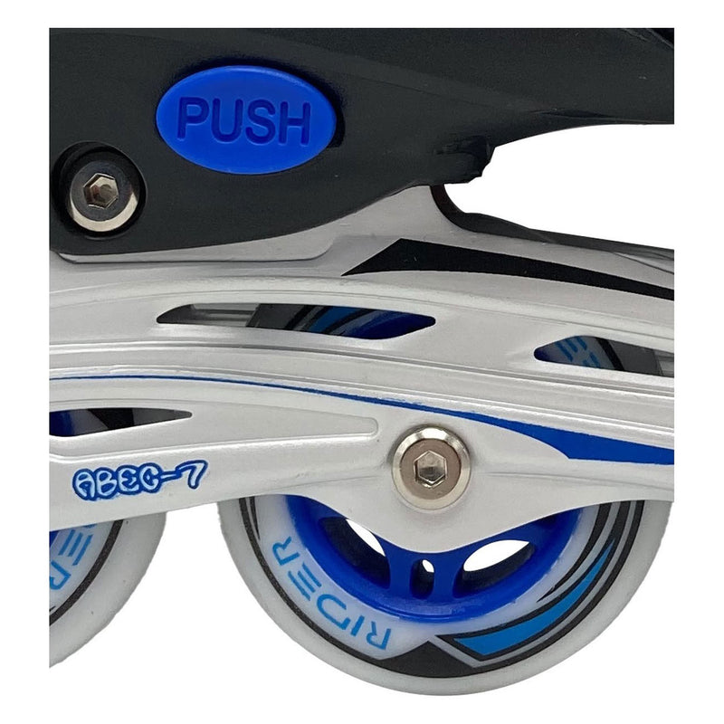 Load image into Gallery viewer, Street rider skeelers blauw zwart, maat 33-36
