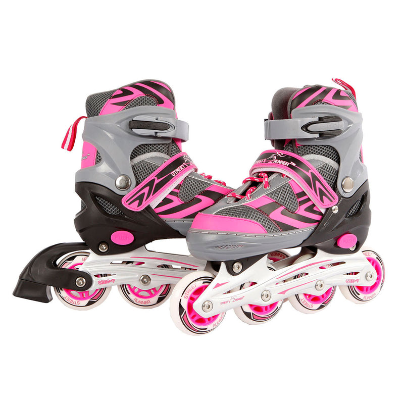 Load image into Gallery viewer, Kinder skeelers roze grijs, maat 29-32
