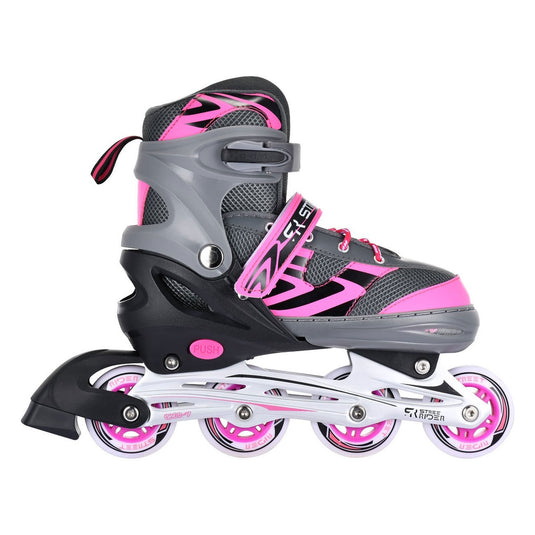 Street rider skeelers roze grijs, maat 33-36