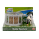 Kids globe voederring met ronde baal en koe 1:32