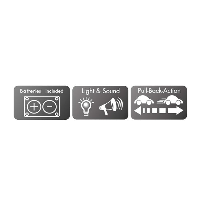 Load image into Gallery viewer, 2-play brandweer tankauto pull-back met licht en geluid 12 cm rood
