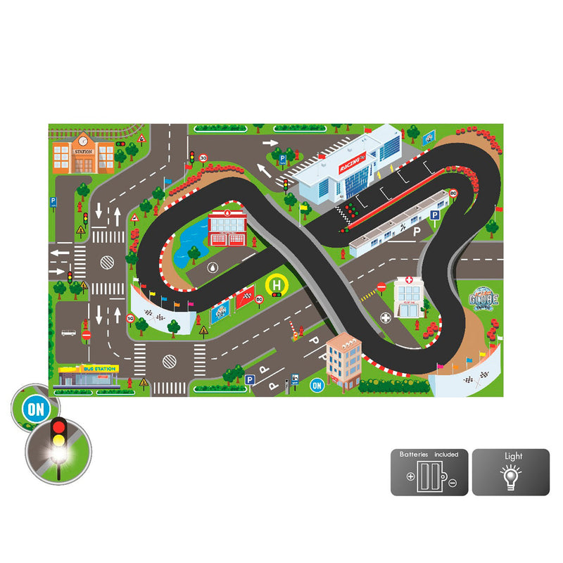 Load image into Gallery viewer, Kids Globe Globe Verkeerskleed Circuit met LED lichten
