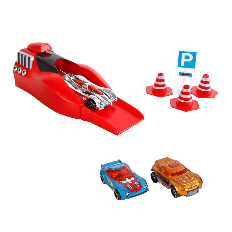 Load image into Gallery viewer, Roadblasters afschiet racebaan met 3 auto's
