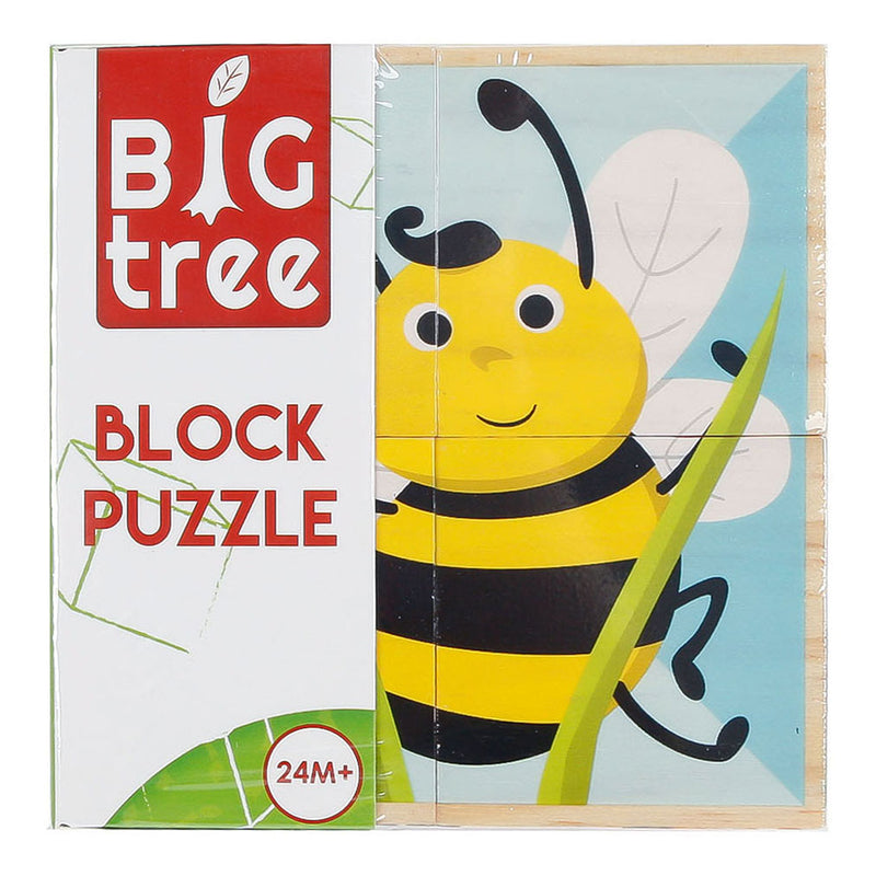 Load image into Gallery viewer, Toys amsterdam blokkenpuzzel dieren junior hout 10 cm 4-delig
