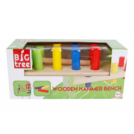 Houten hamerbank groen, 10dlg.