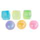 Suger mellow knijp bal en vierkant met suikergel 6cm kleur