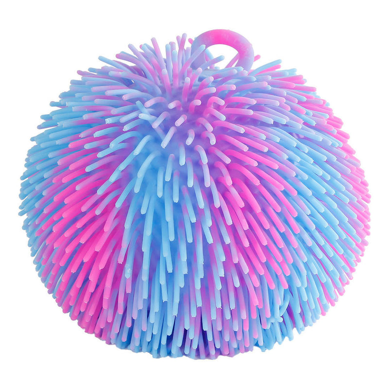 Load image into Gallery viewer, Van manen puffer mania bal speelgoed 20cm multikleuren stressbal.
