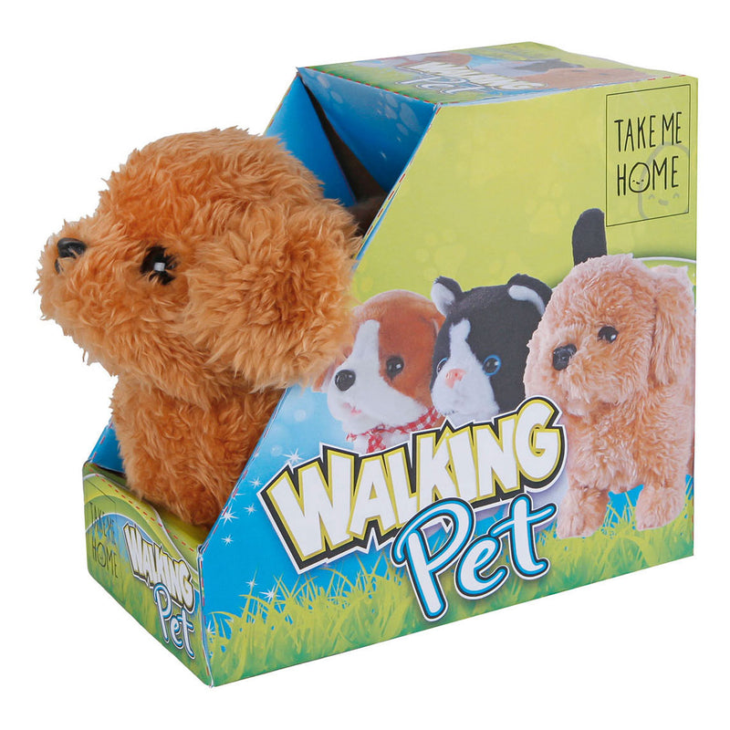 Load image into Gallery viewer, Take me home interactieve loophond bruin, 15,5cm
