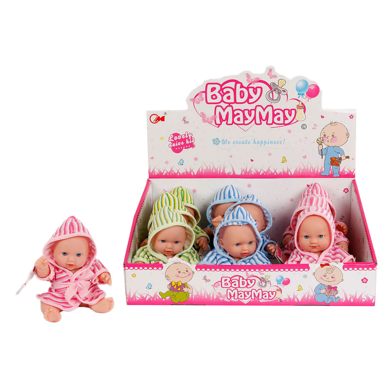 Load image into Gallery viewer, Toys amsterdam babypop met badjas, 20cm
