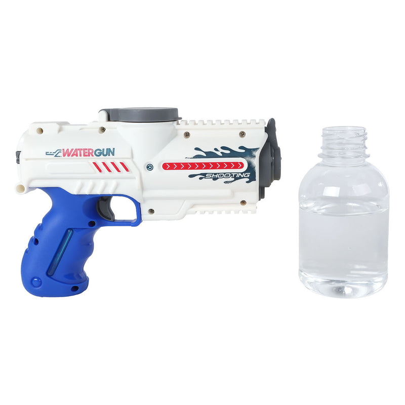 Load image into Gallery viewer, Sun fun waterpistool elektrisch met fles wit blauw, 18cm

