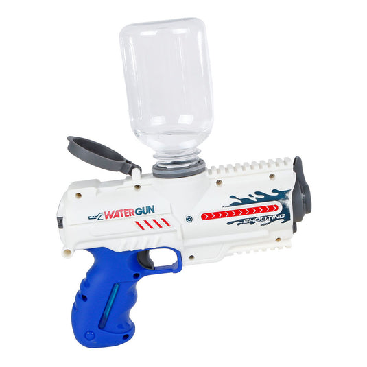 Sun fun waterpistool elektrisch met fles 18cm wit blauw speelgoed .