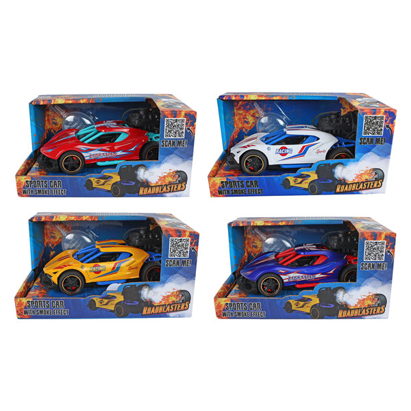 Load image into Gallery viewer, Roadblasters pull-back raceauto met rook, licht en geluid
