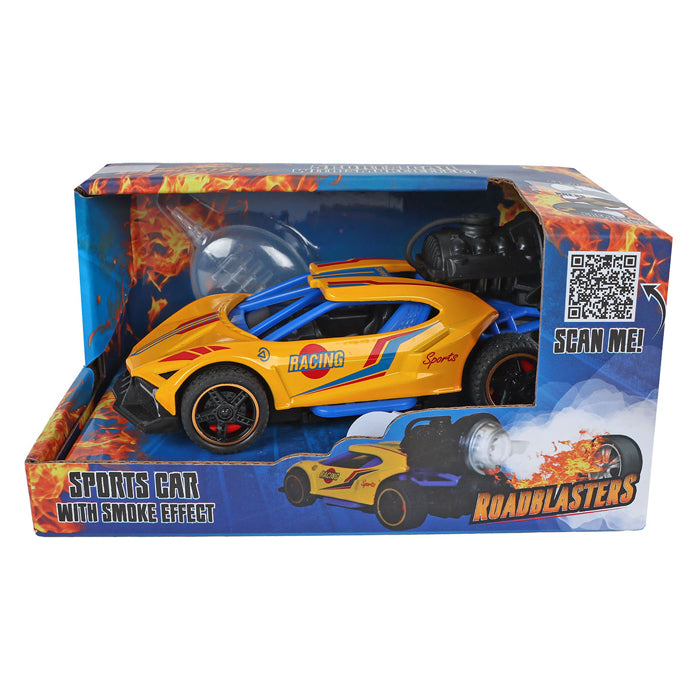 Load image into Gallery viewer, Roadblasters pull-back raceauto met rook, licht en geluid
