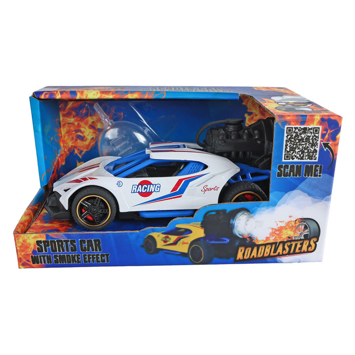 Load image into Gallery viewer, Roadblasters pull-back raceauto met rook, licht en geluid
