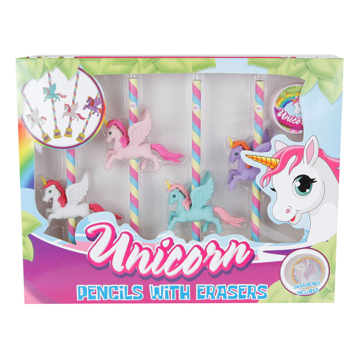 Load image into Gallery viewer, Merkloos sans marque unicorn potlodenset 5-delig met slijper
