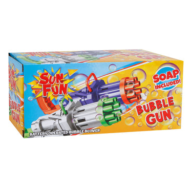 Sun fun xxl bubble gun - bellenblaas pistool - inclusief sop - groen - bellenblaasmachine - bellenblaas machine