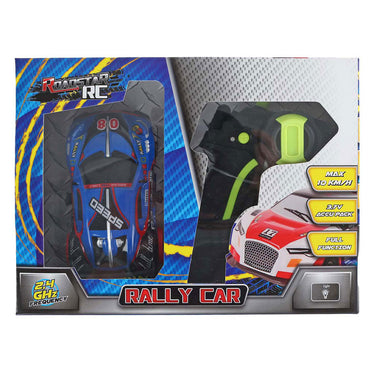Van manen veenendaal bv roadstar rc bestuurbare rally auto met licht 2.4ghz blauw, 13cm