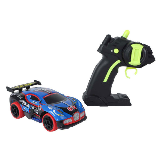Van manen veenendaal bv roadstar rc bestuurbare rally auto met licht 2.4ghz blauw, 13cm