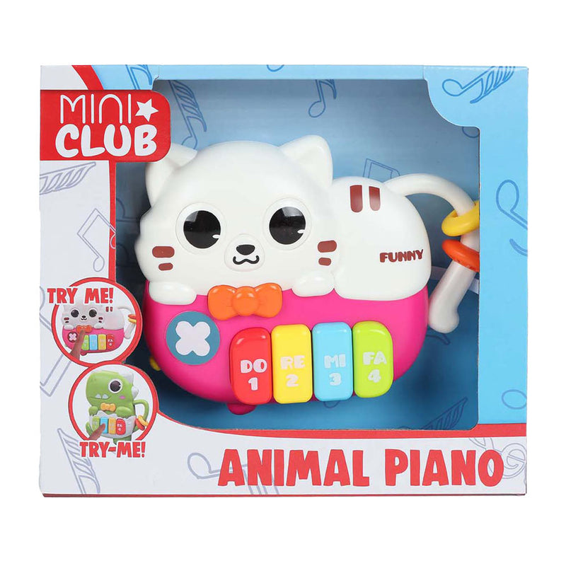 Load image into Gallery viewer, Mini club poes dierenpiano met licht geluid 15cm
