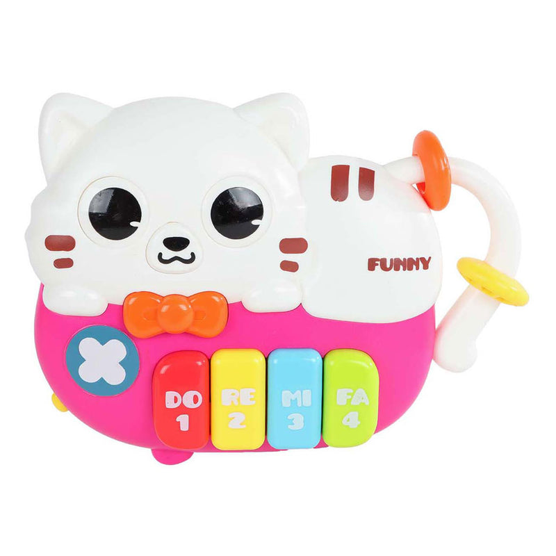 Load image into Gallery viewer, Mini club poes dierenpiano met licht geluid 15cm
