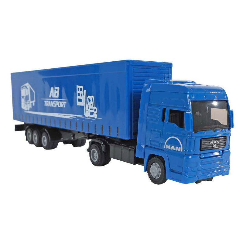 Load image into Gallery viewer, Kids globe man vrachtwagen met oplegger, 30cm
