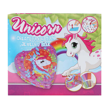 Unicorn versier je eigen sieradendoos eenhoorn