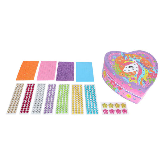 Unicorn versier je eigen sieradendoos eenhoorn