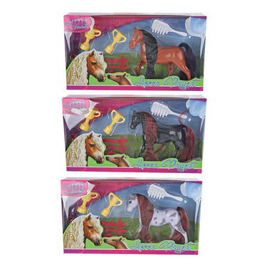 Horse friends speelfiguur paard met bekers