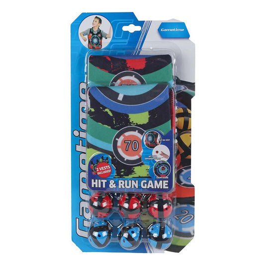 Gametime klittenbandspel werpspel met 2 vestjes en 6 ballen speelgoed.