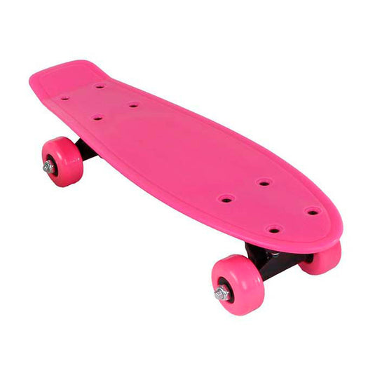 Street rider shortboard skateboard roze, 41cm