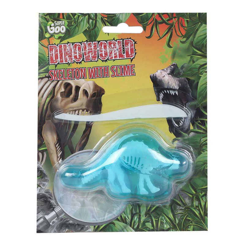 Load image into Gallery viewer, Dinoworld skelet met dinoslijm 6 figuren 4ass kleur 10cm
