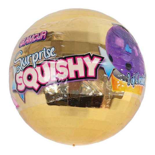 Glamour surprise glitterbal met verrassings squishy