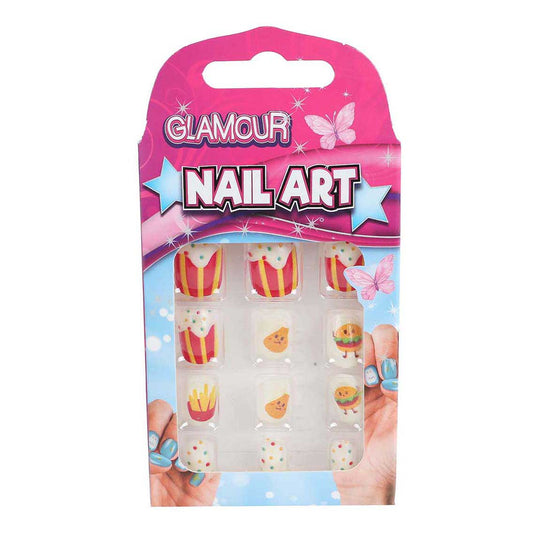 Glamour kunstnageltjes, 12st.