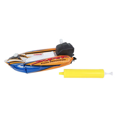 Speedboot opblaasbaar met pomp en opwindfunctie 17cm 3 assorti