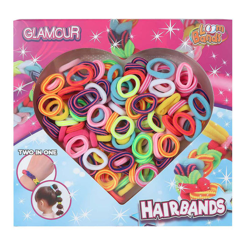Load image into Gallery viewer, Glamour loom haarbandjes - 150st.
