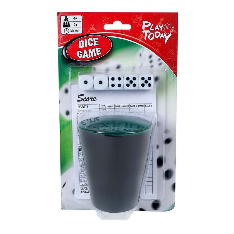 Load image into Gallery viewer, Playtoday play today dobbelspel met beker en 5 dobbelstenen
