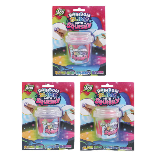 Ty super goo regenboog put met squishy - 90gr.
