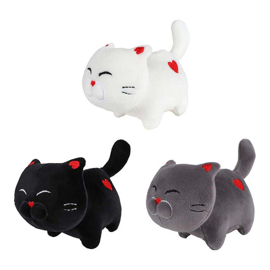 Take me home knuffel kat pluche 16cm meerkleurig speelgoed.