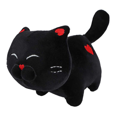 Take me home pluchen knuffelpoes met hartje - 16cm