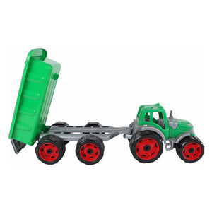 2-play tractor met aanhanger groen 52,5x19x16,5cm
