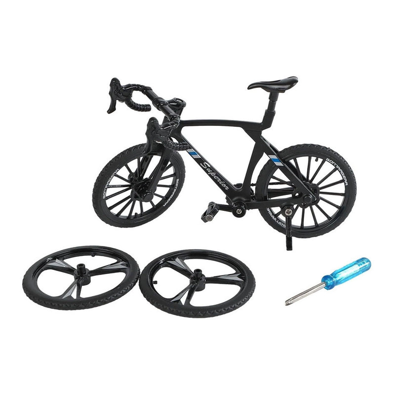 Load image into Gallery viewer, Metalen racefiets met reservewielen - 10cm

