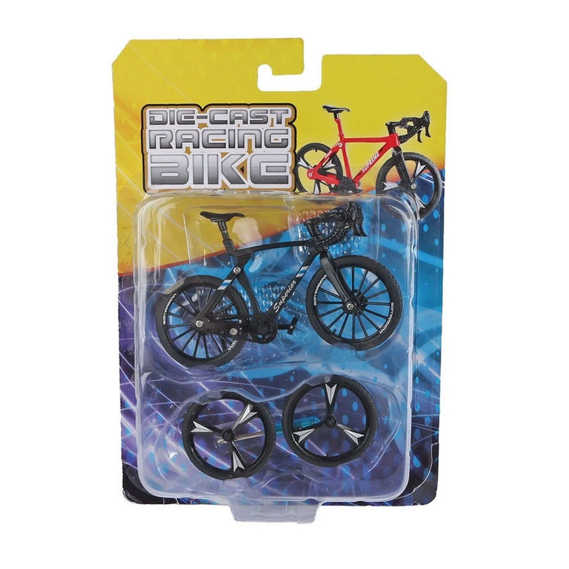 Load image into Gallery viewer, Metalen racefiets met reservewielen - 10cm
