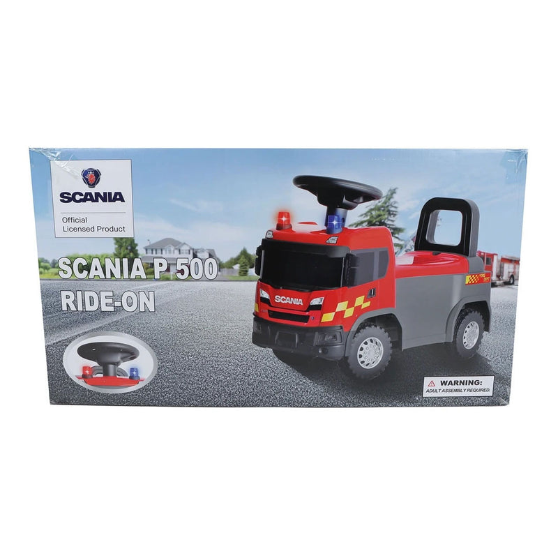 Load image into Gallery viewer, Scania brandweer loopauto met geluid - 60,5 cm
