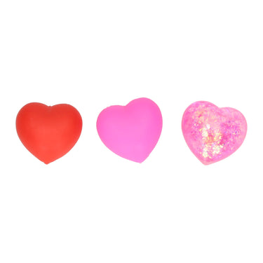 Squishy sensorische hartjes 4cm - 3st.