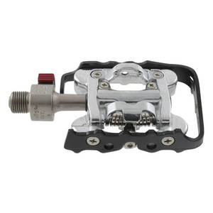 Load image into Gallery viewer, Messingschlager wellgo combi-pedaal aluminium zilver shimano compatible met qr-systeem
