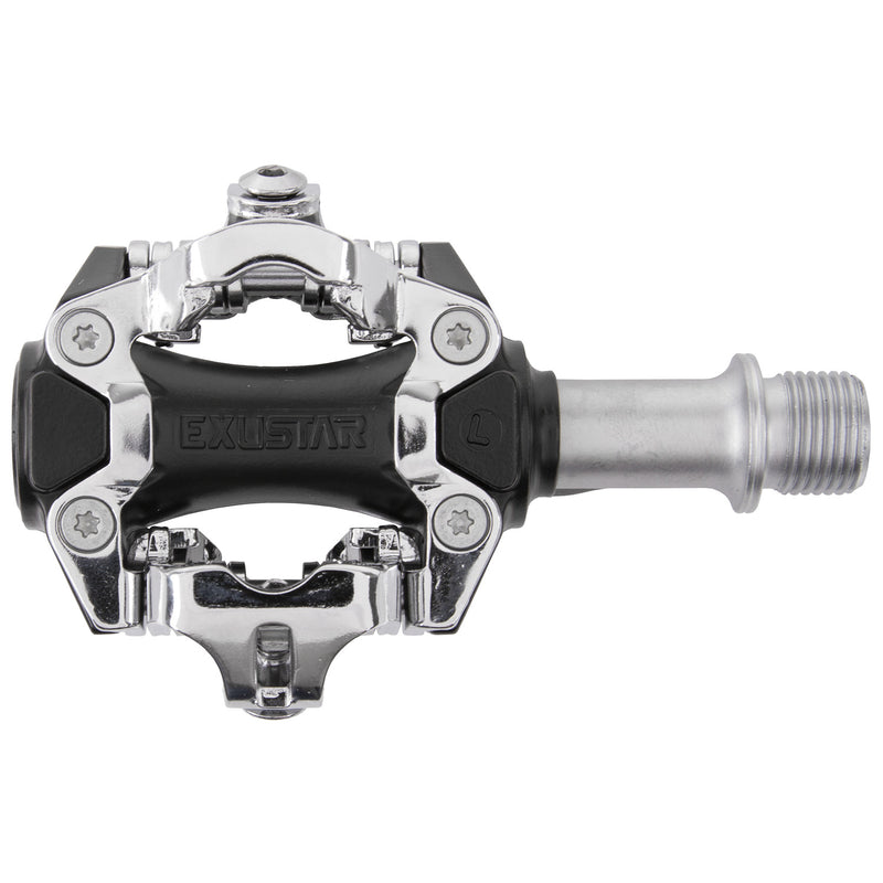 Load image into Gallery viewer, Pedalen exustar e-pm211 (spd) alu zwart

