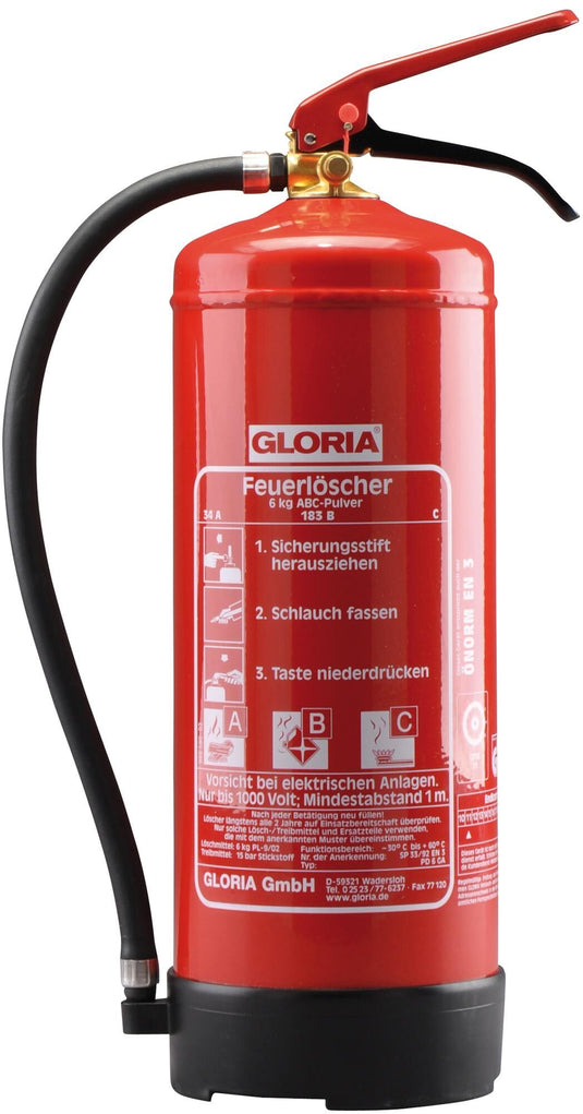 Gloria brandblusser pd6ga fire extinguisher w.perma type pd 6 ga