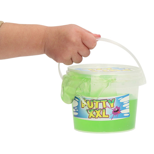 Van manen slijmemmer putty xxl glitter junior 350 gram blauw